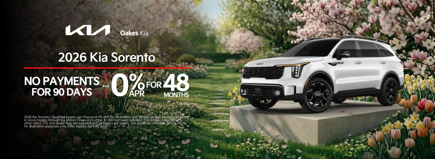 Oakes Kia April Incentives